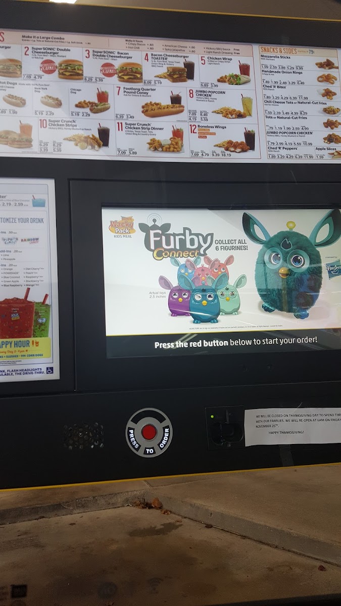 Sonic Drive-In Photo Menu 6