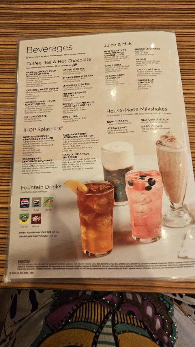 IHOP Photo Menu 2
