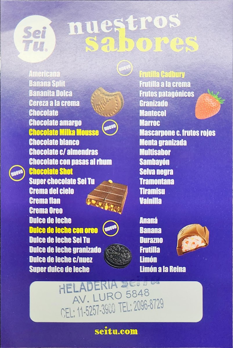 Sei Tu Photo Menu 1