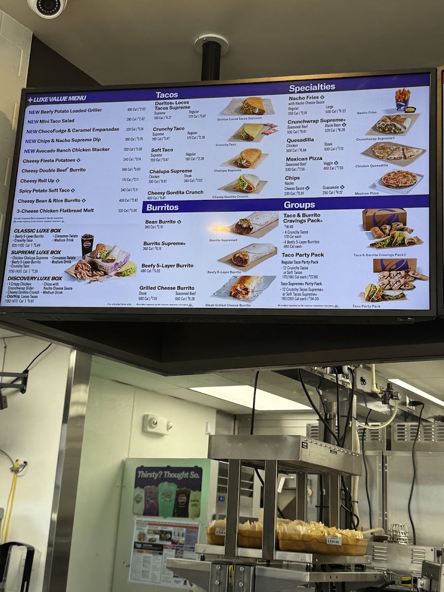 Taco Bell Photo Menu 1