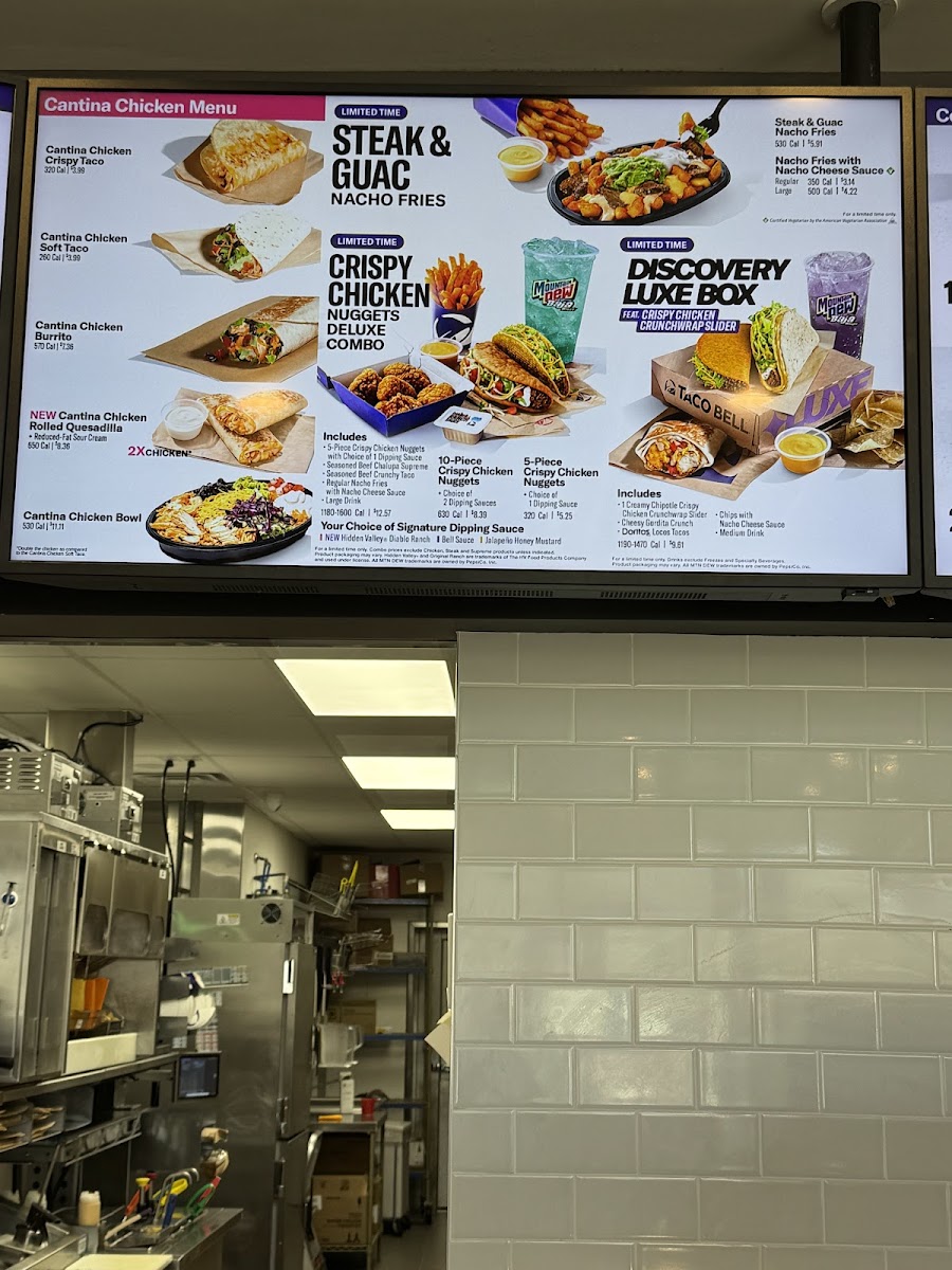 Taco Bell Photo Menu 4