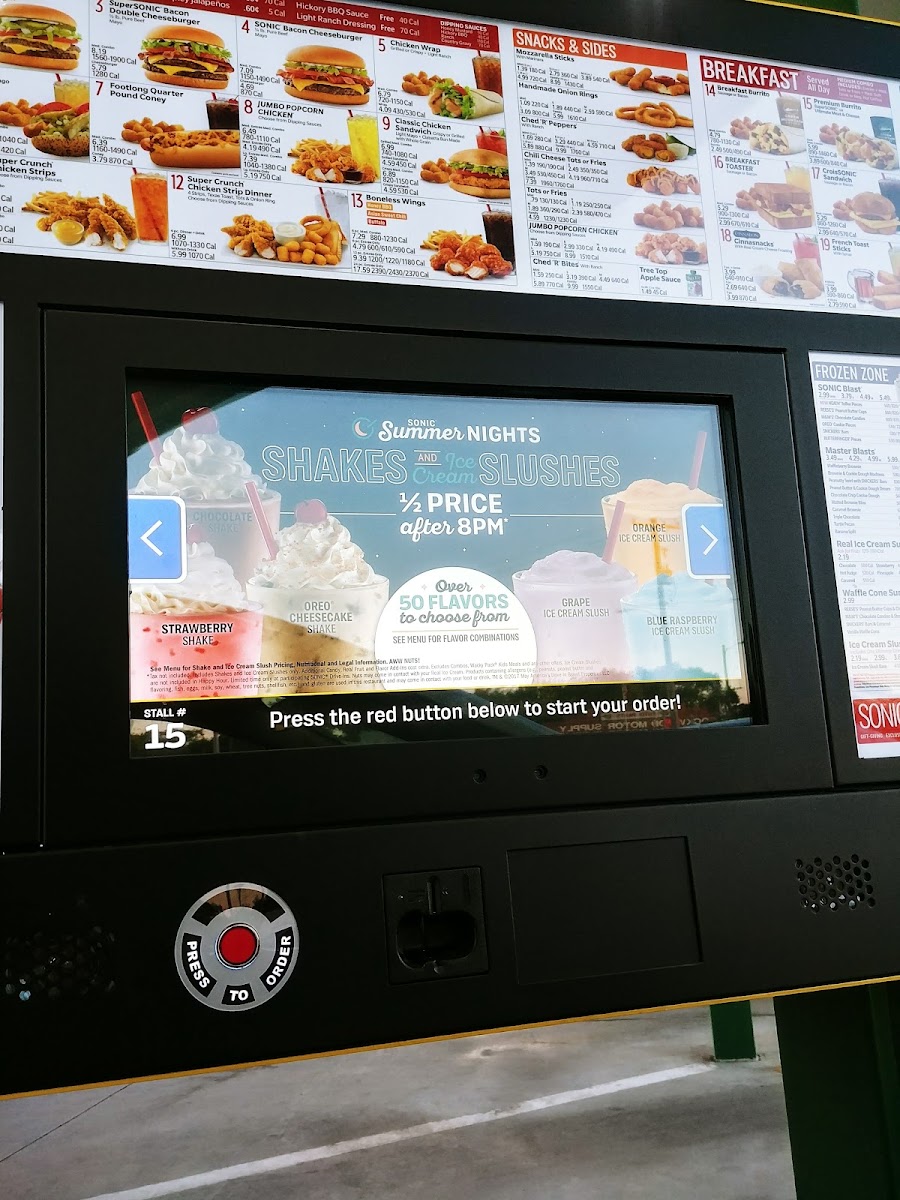 Sonic Drive-In Photo Menu 5