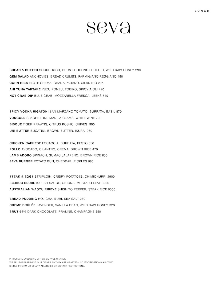 seva Photo Menu 3