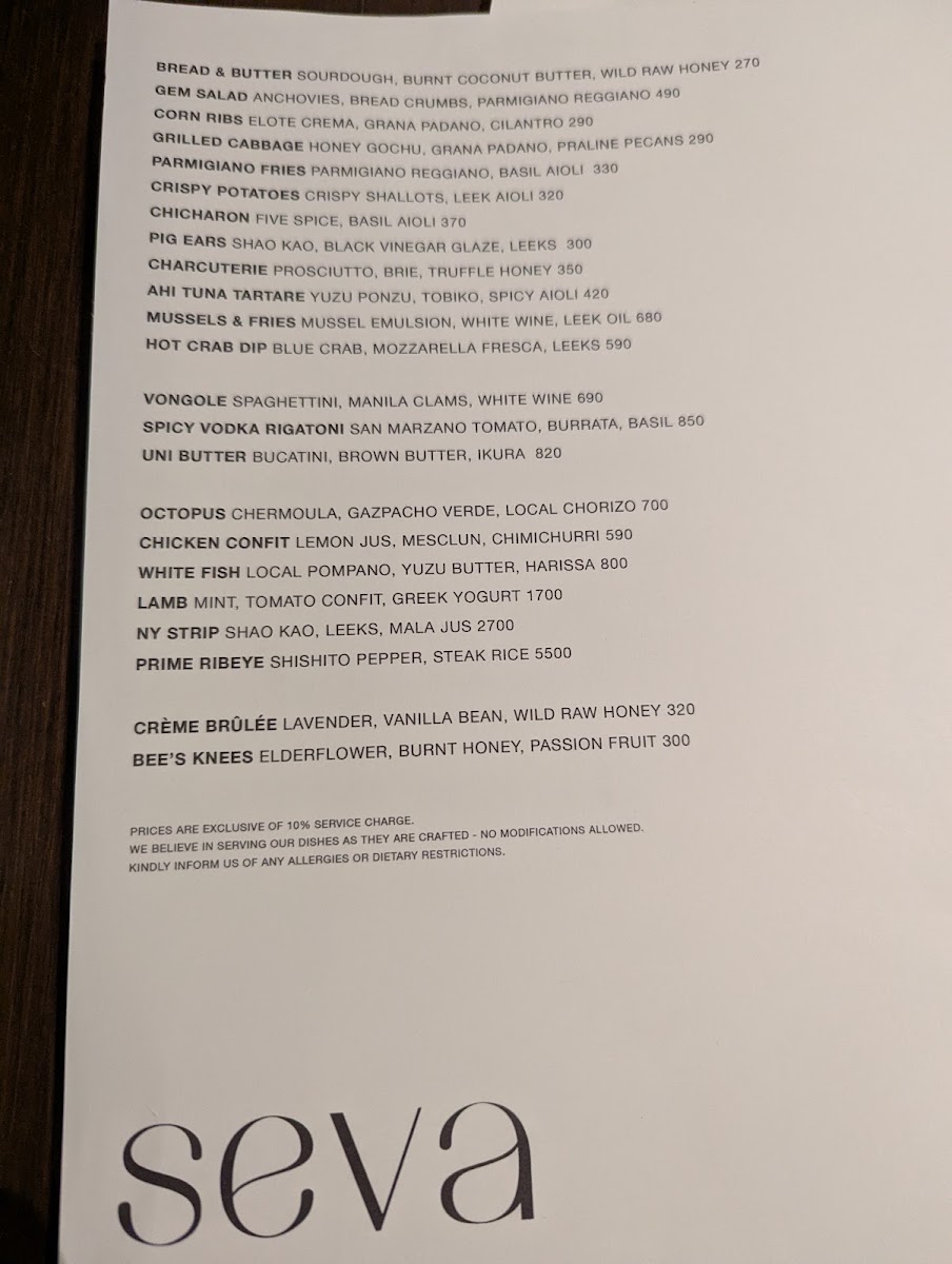 seva Photo Menu 7