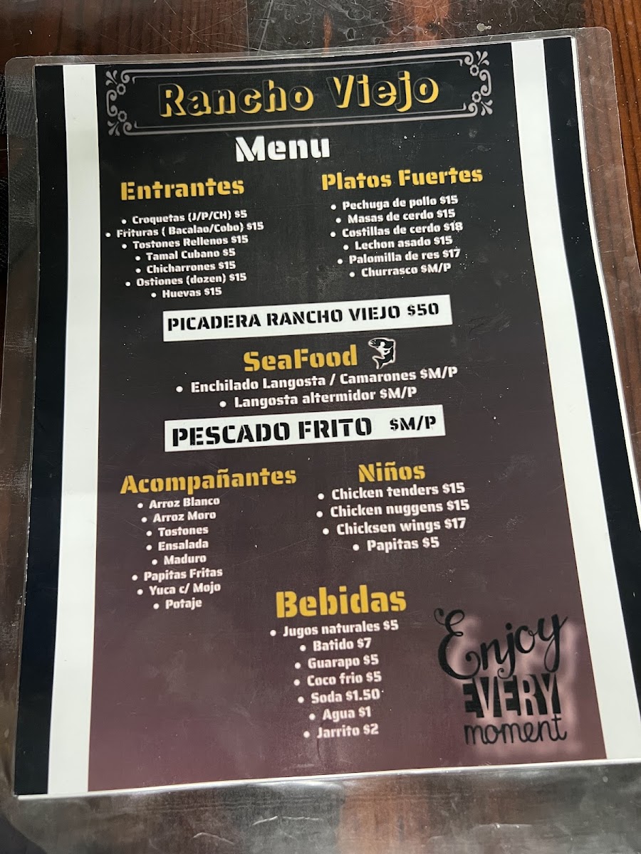 RANCHO VIEJO Photo Menu 1