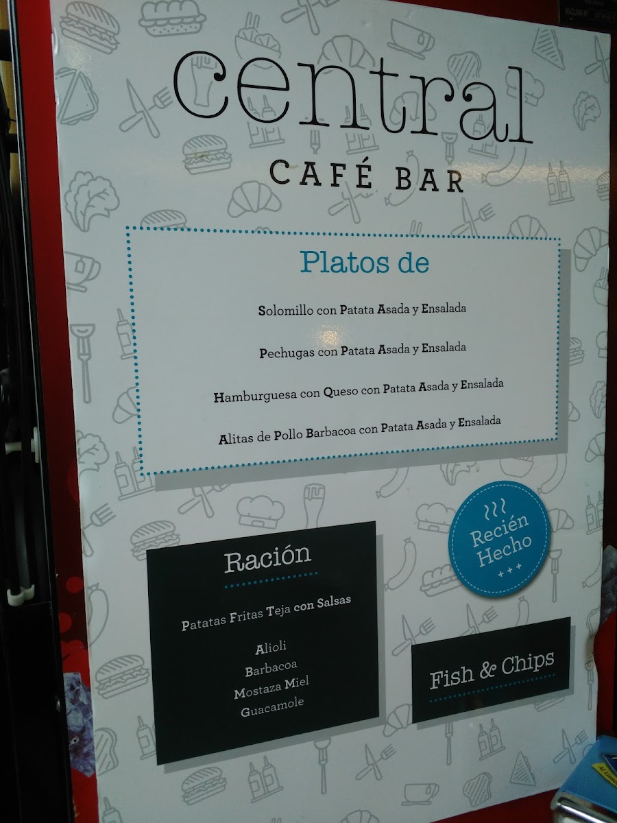 Bar Central Photo Menu 9