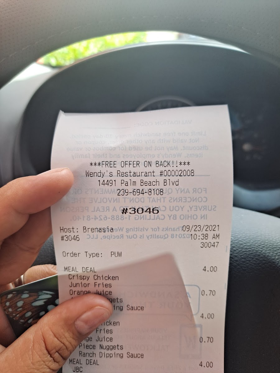 Wendy's Photo Menu 5