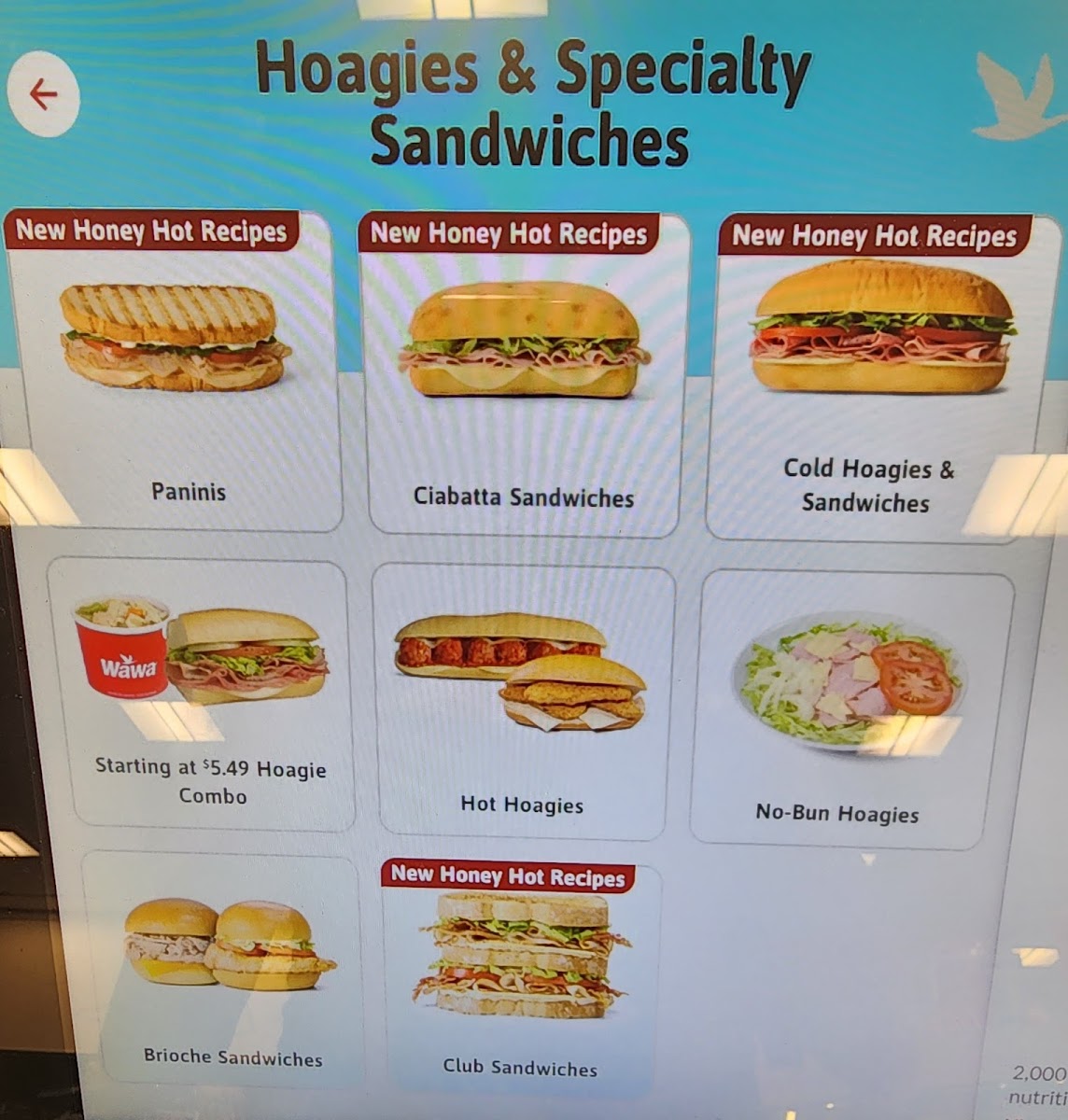 Wawa Photo Menu 2