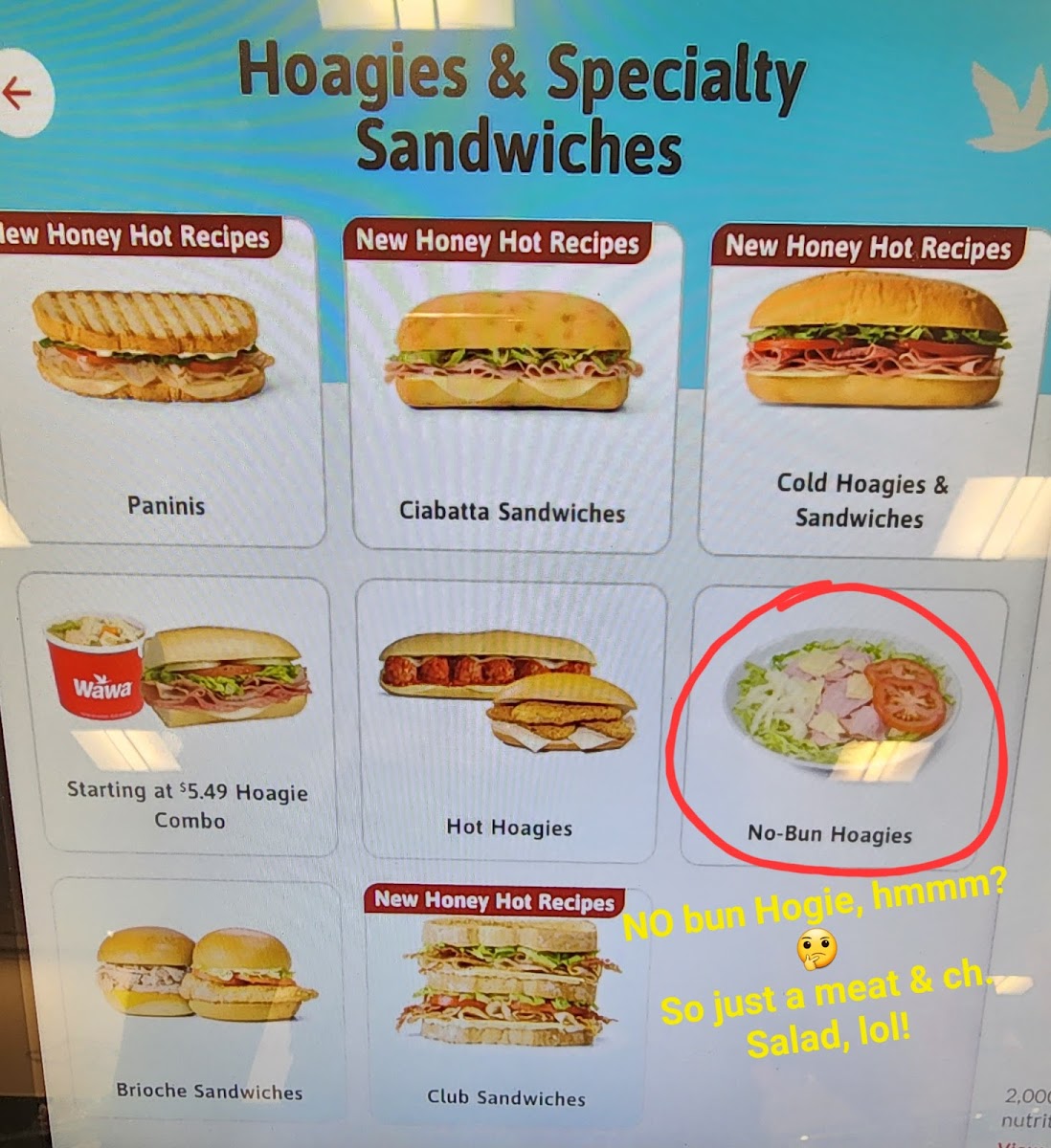 Wawa Photo Menu 3
