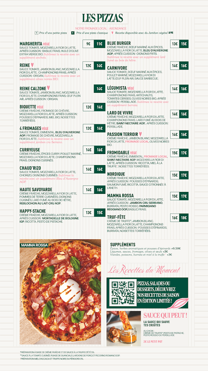 Pizza cosy Photo Menu 1