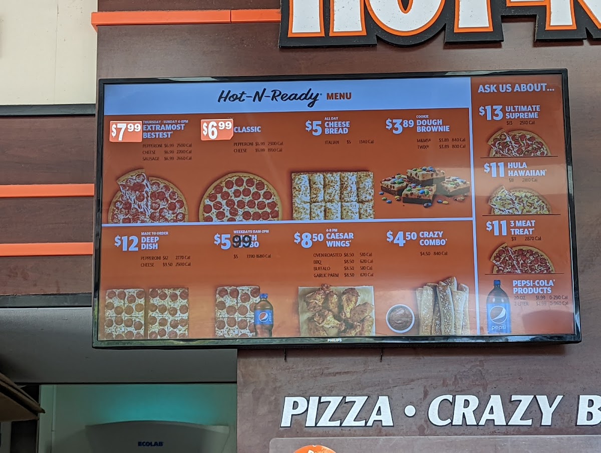 Little Caesars Pizza Photo Menu 1