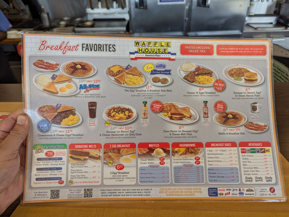 Waffle House Photo Menu 1