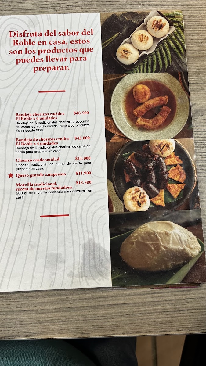 El Roble Photo Menu 9