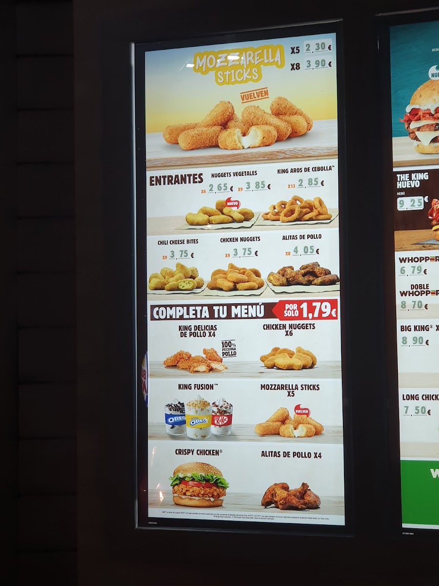 Burger King Photo Menu 3
