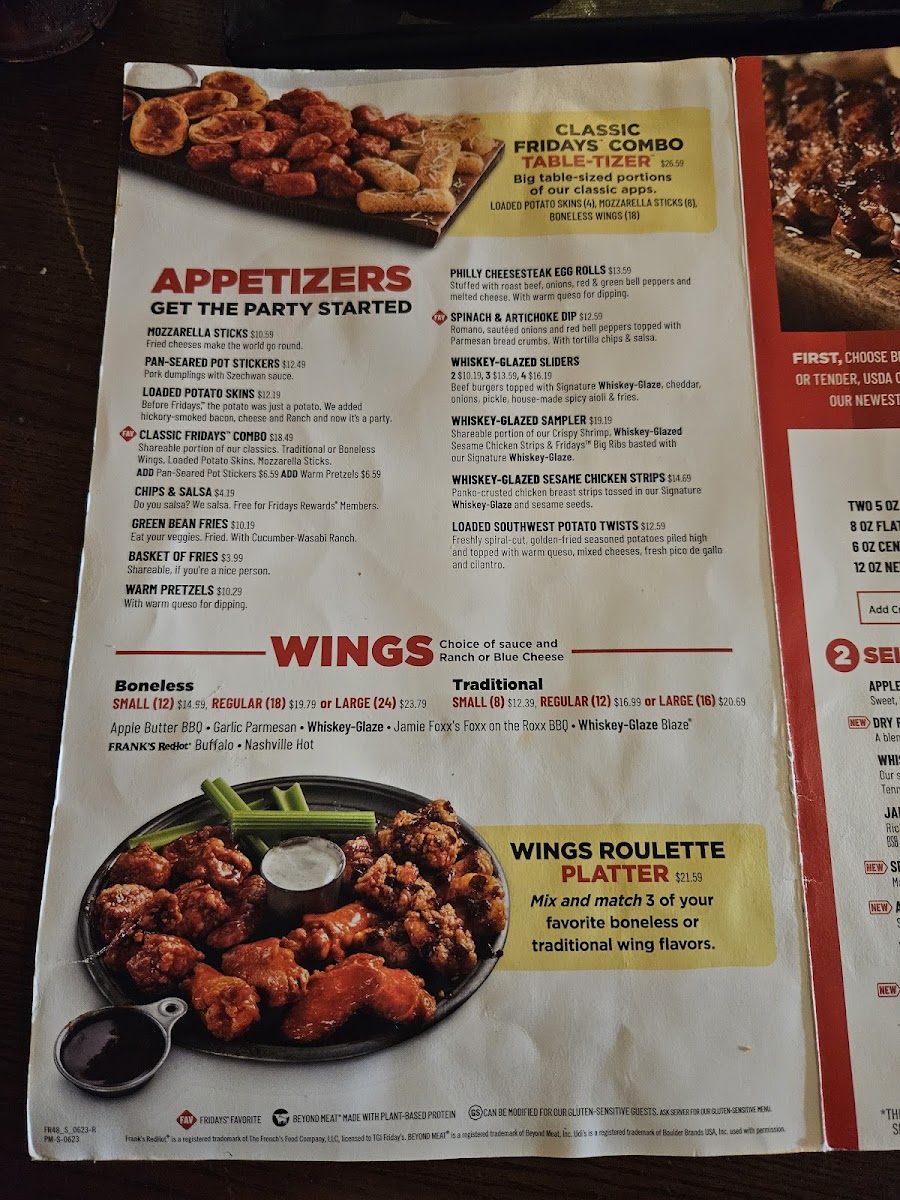 TGI Fridays Photo Menu 2