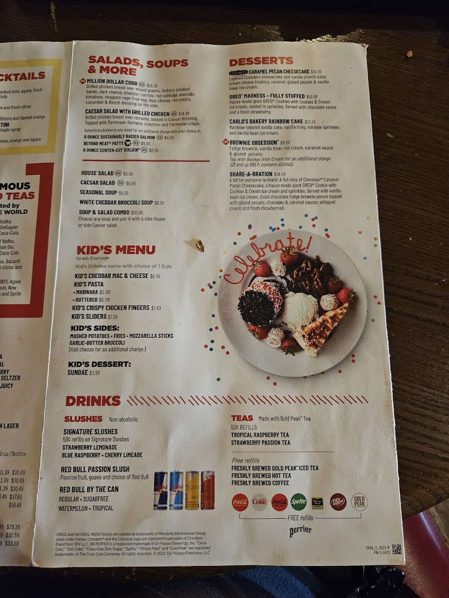 TGI Fridays Photo Menu 4