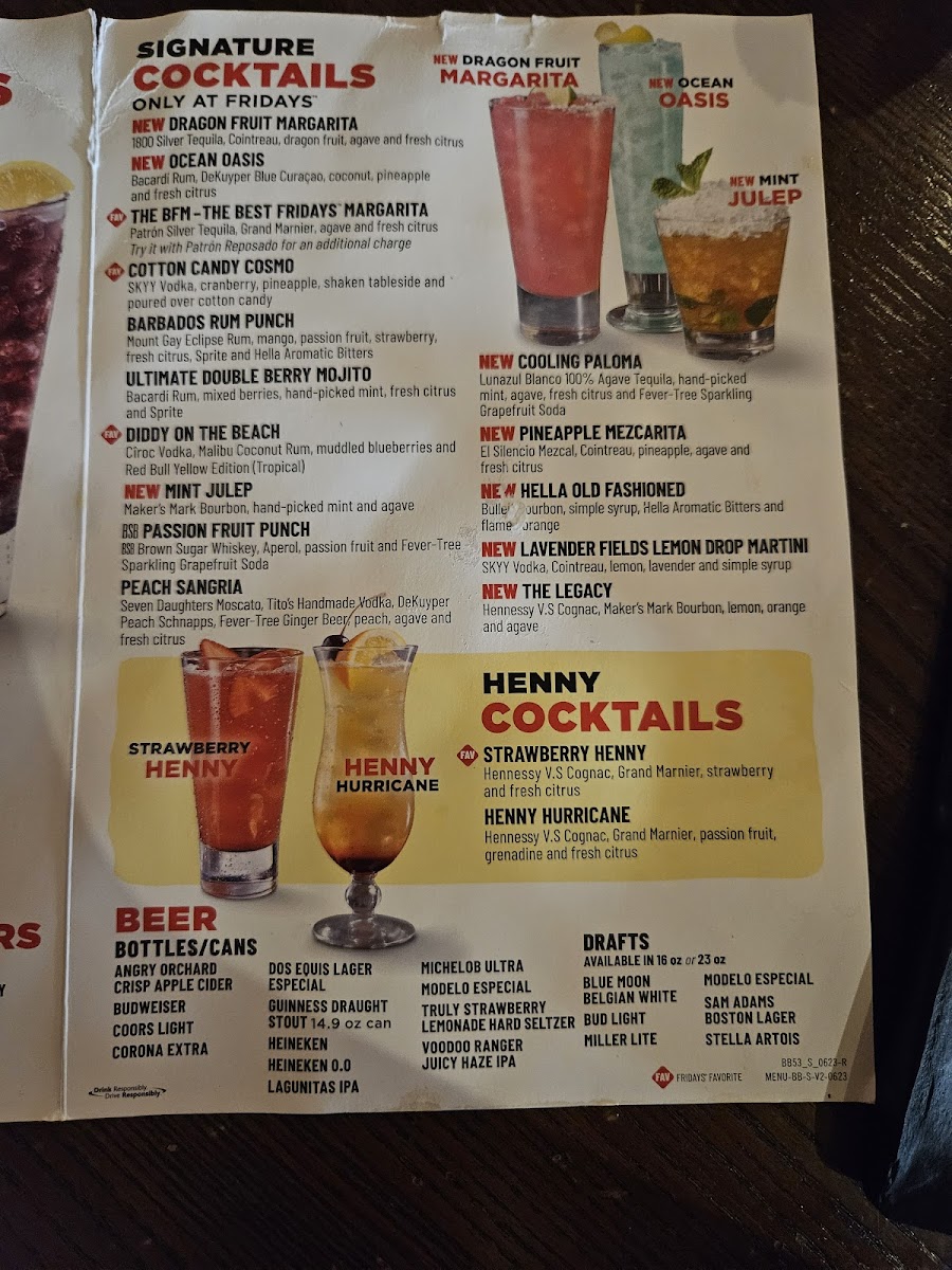 TGI Fridays Photo Menu 7