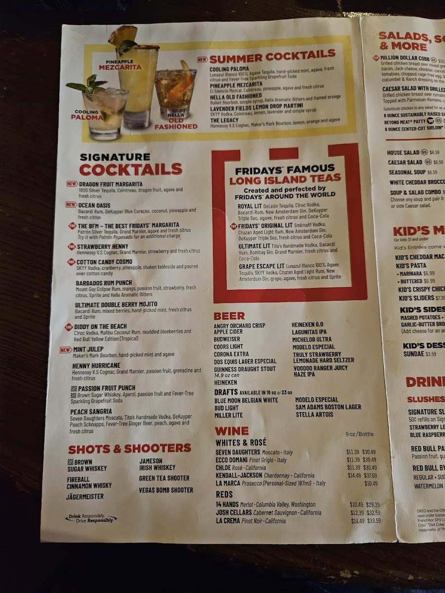 TGI Fridays Photo Menu 9