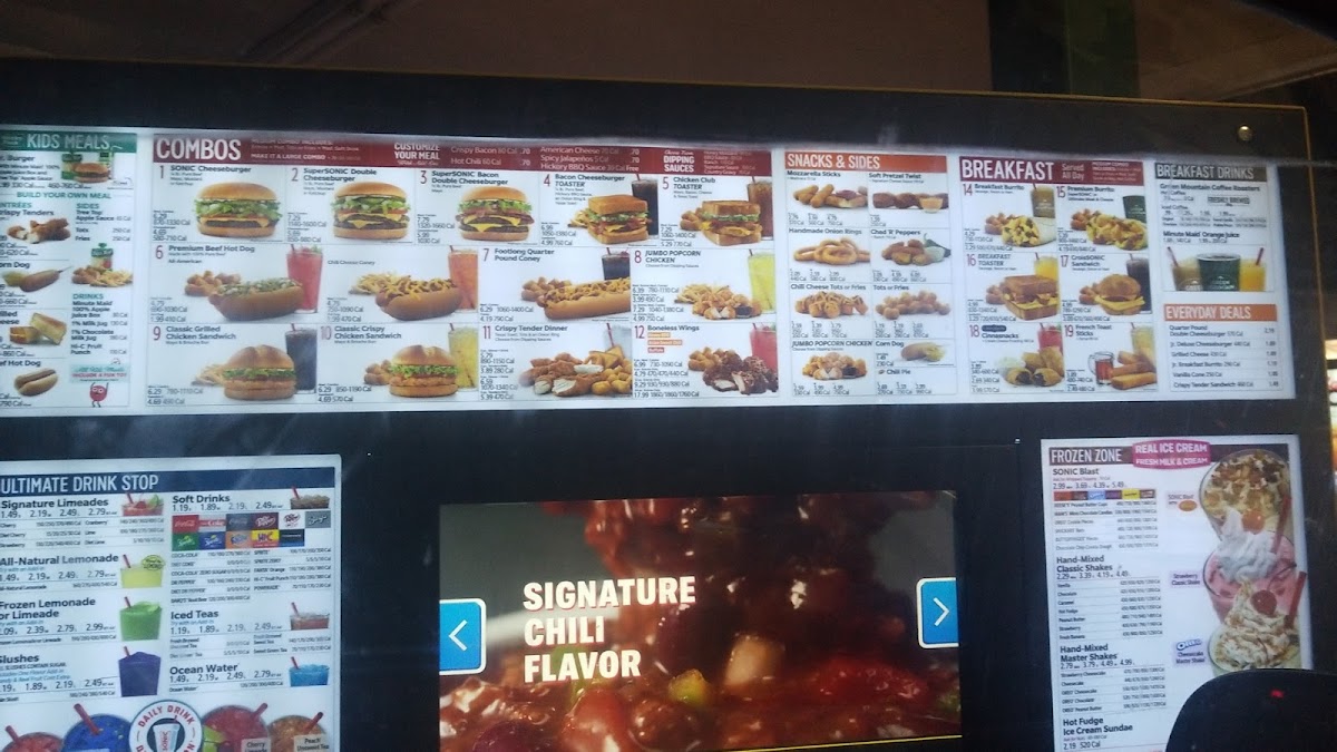 Sonic Drive-In Photo Menu 4