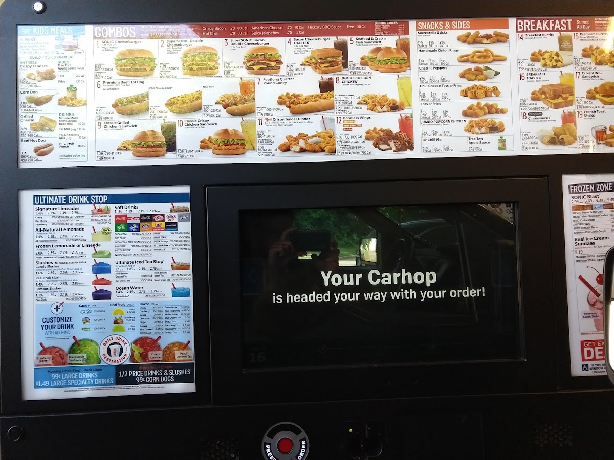 Sonic Drive-In Photo Menu 8