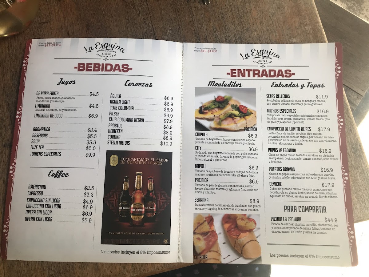 La Esquina Photo Menu 1