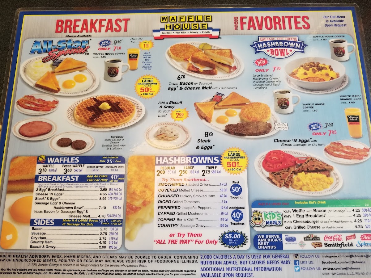 Waffle House Photo Menu 10