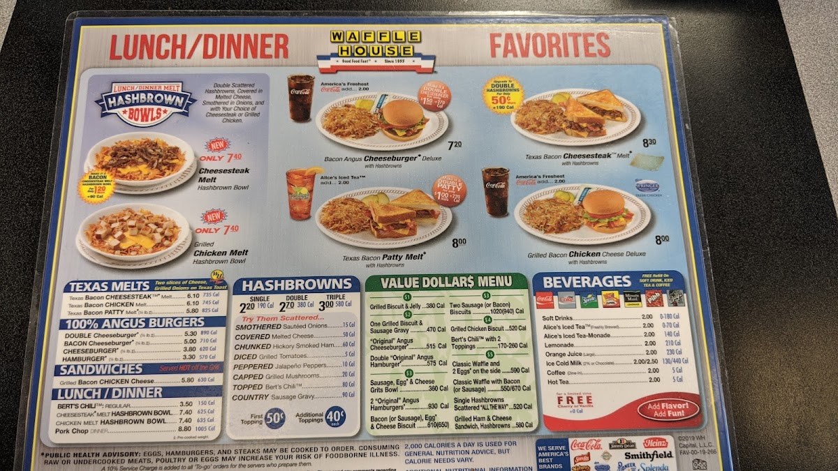 Waffle House Photo Menu 4