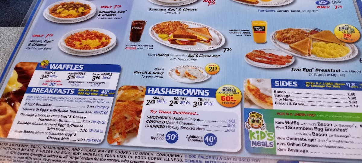 Waffle House Photo Menu 7