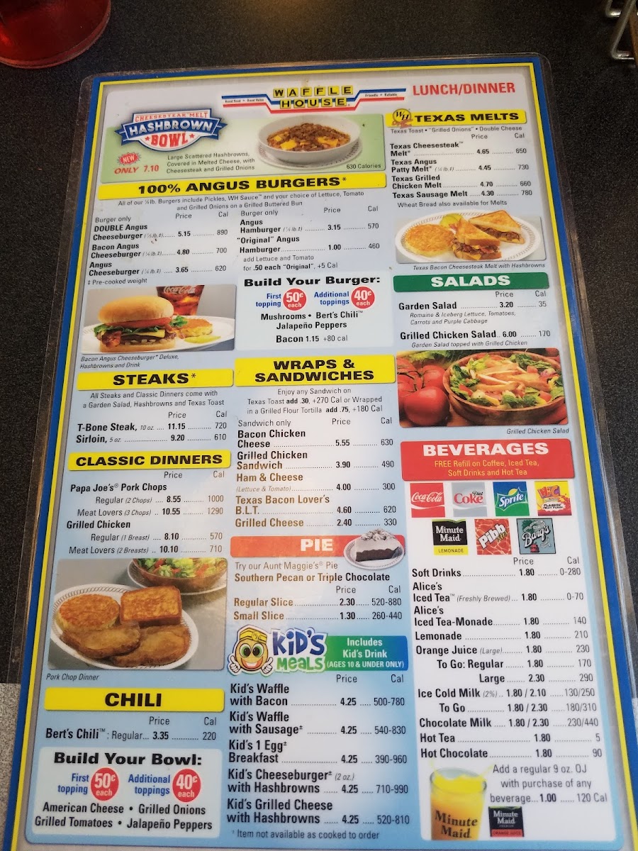 Waffle House Photo Menu 9
