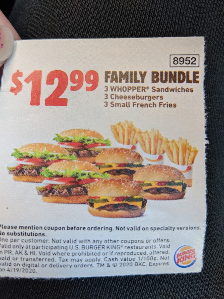 Burger King Photo Menu 3