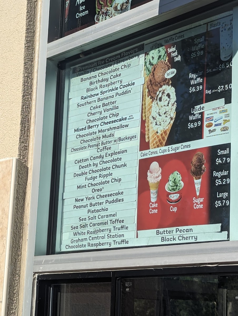 Bruster's Real Ice Cream Photo Menu 1