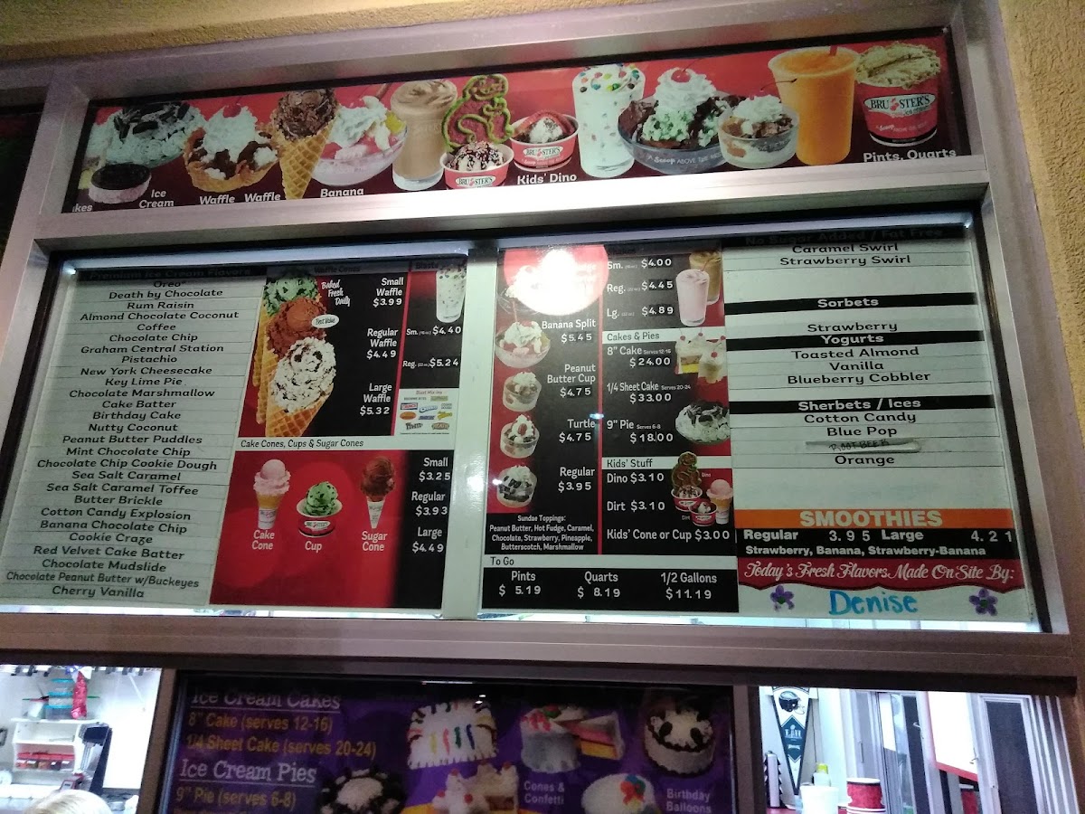 Bruster's Real Ice Cream Photo Menu 7