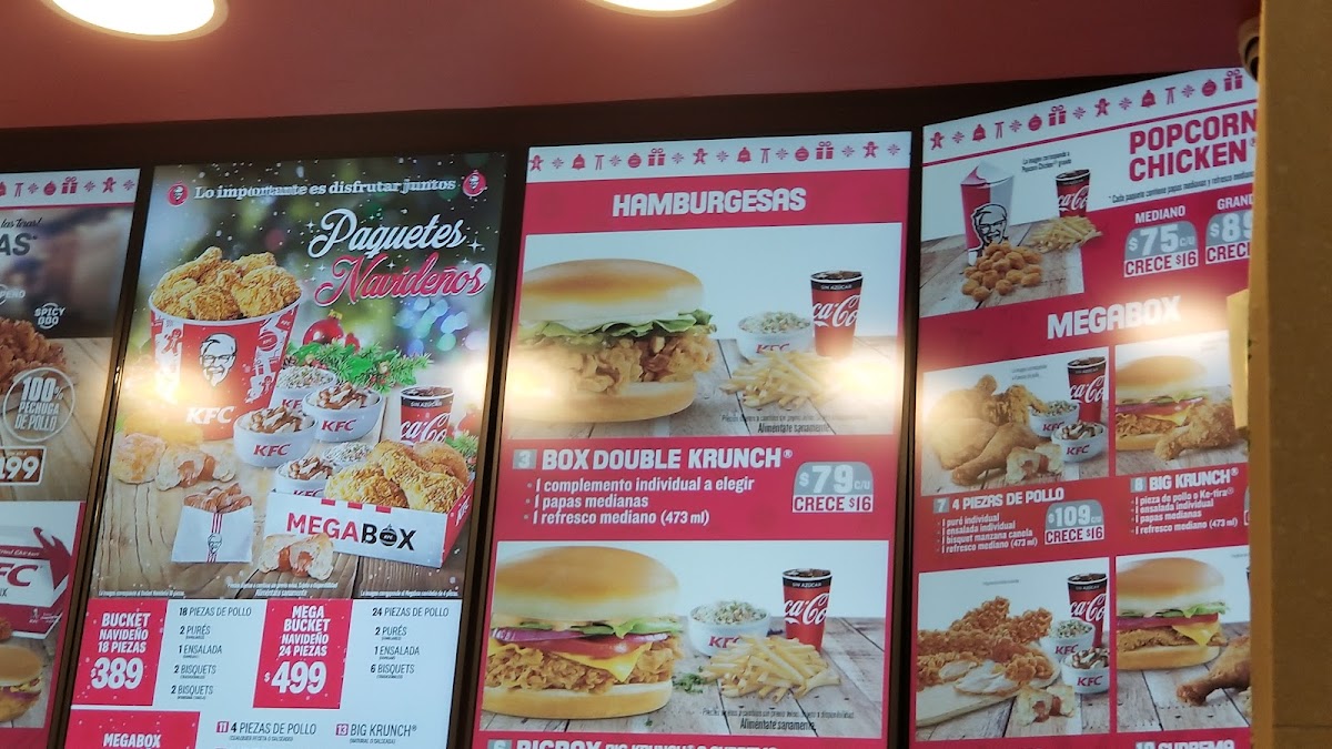 KFC Photo Menu 4