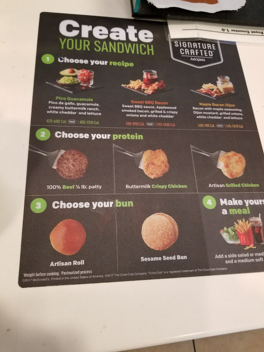 McDonald's Photo Menu 1