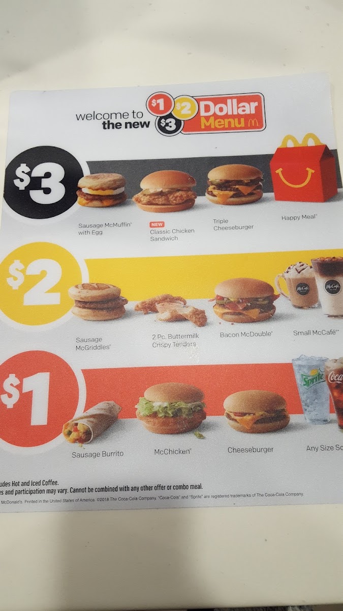 McDonald's Photo Menu 2