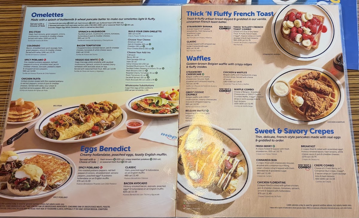 IHOP Photo Menu 1