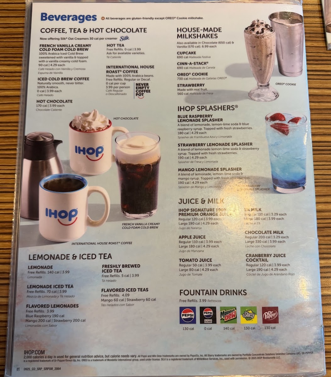 IHOP Photo Menu 2
