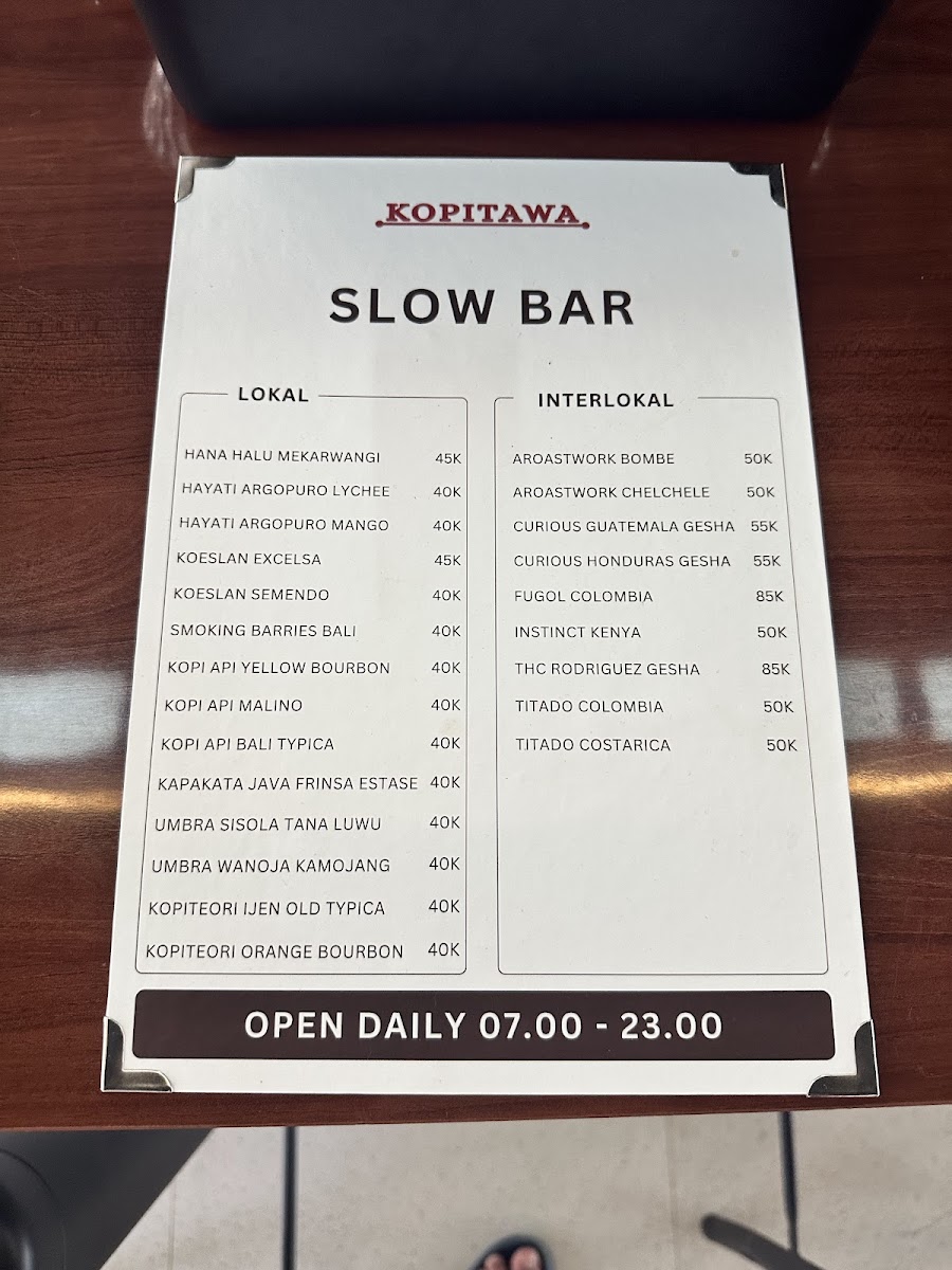 Kopi TAWA Photo Menu 2