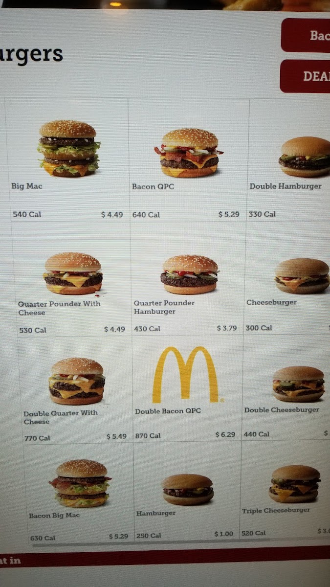 McDonald's Photo Menu 1