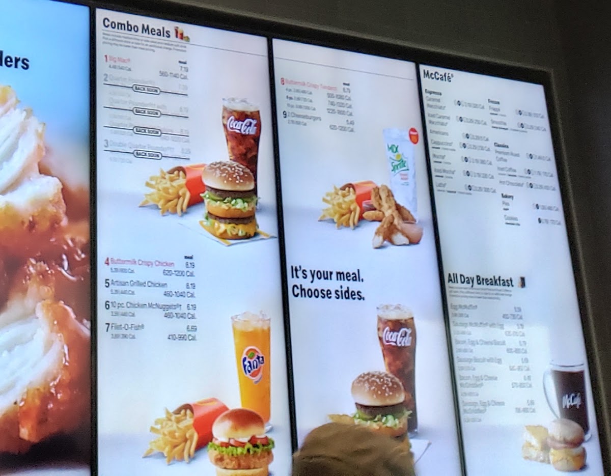 McDonald's Photo Menu 2