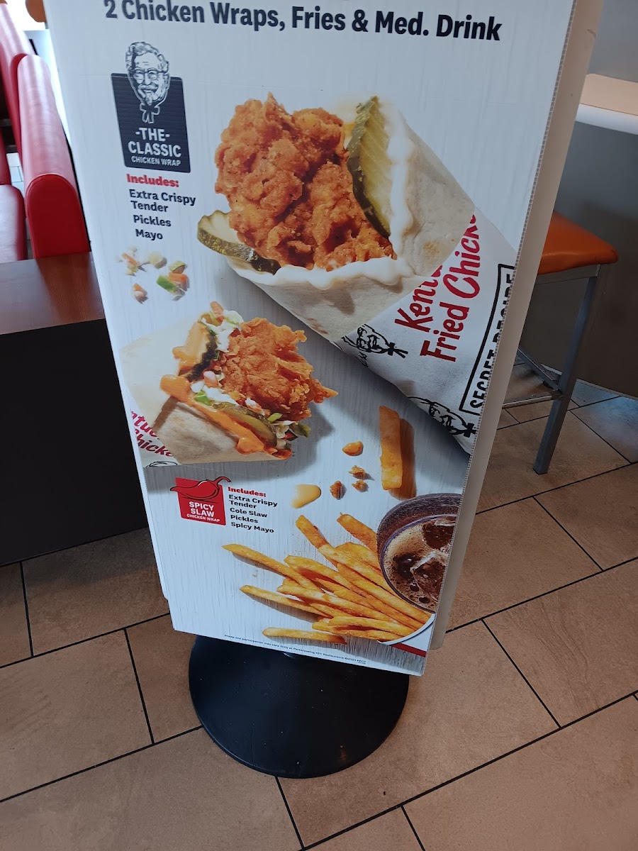 KFC Photo Menu 1