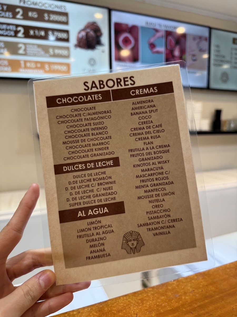 Cairo Helados & Café Photo Menu 2