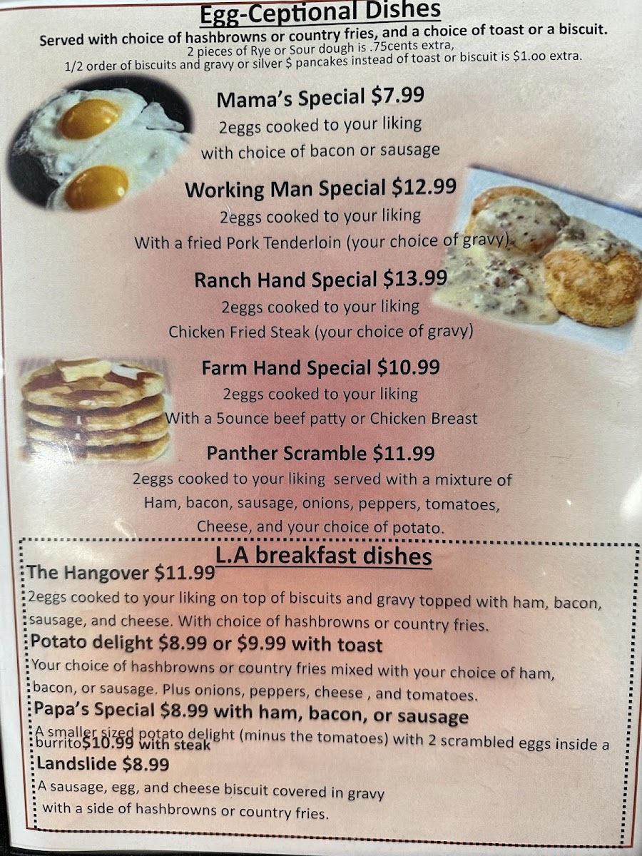 L.A. Cafe Photo Menu 4