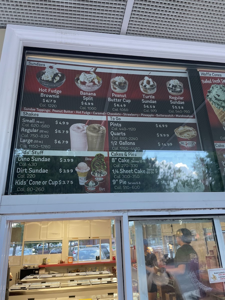 Bruster's Real Ice Cream Photo Menu 1