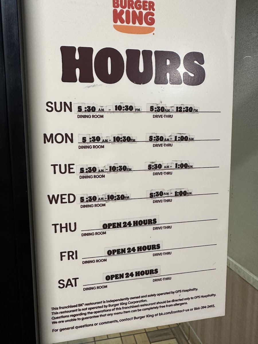 Burger King Photo Menu 2