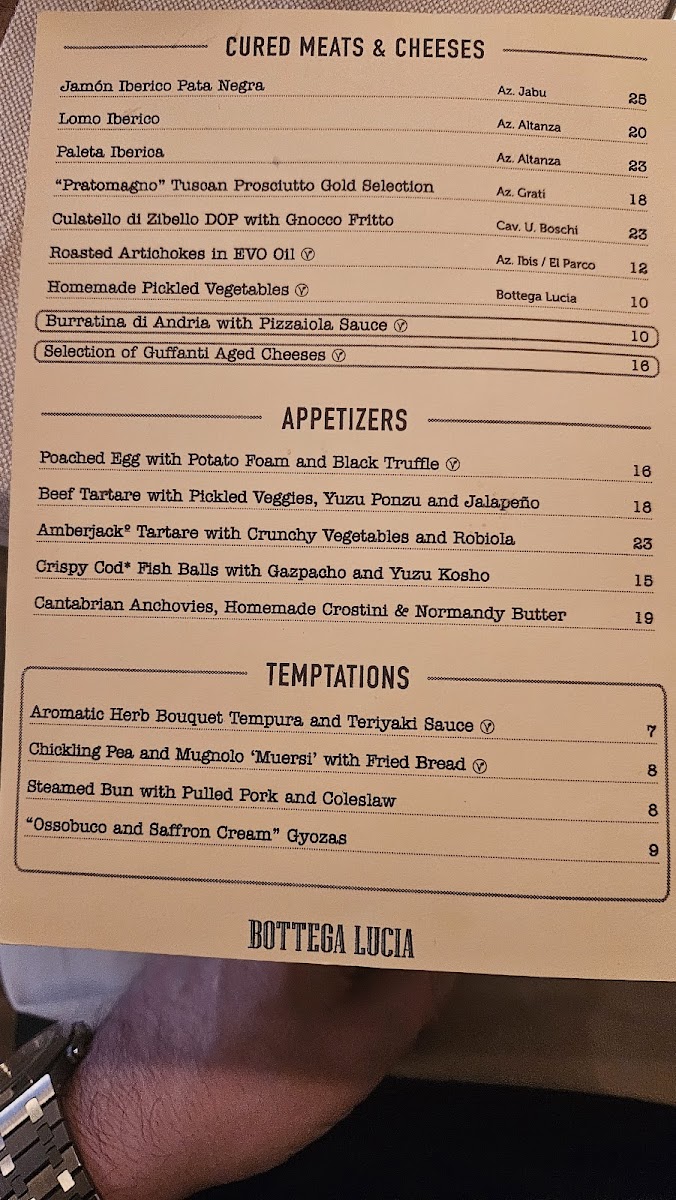 Bottega Lucia Photo Menu 1