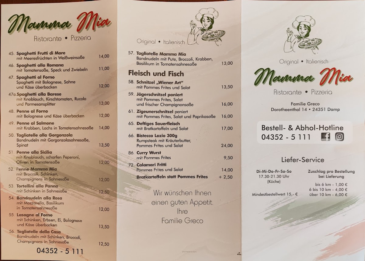 Die Kate Mama Mia Photo Menu 3