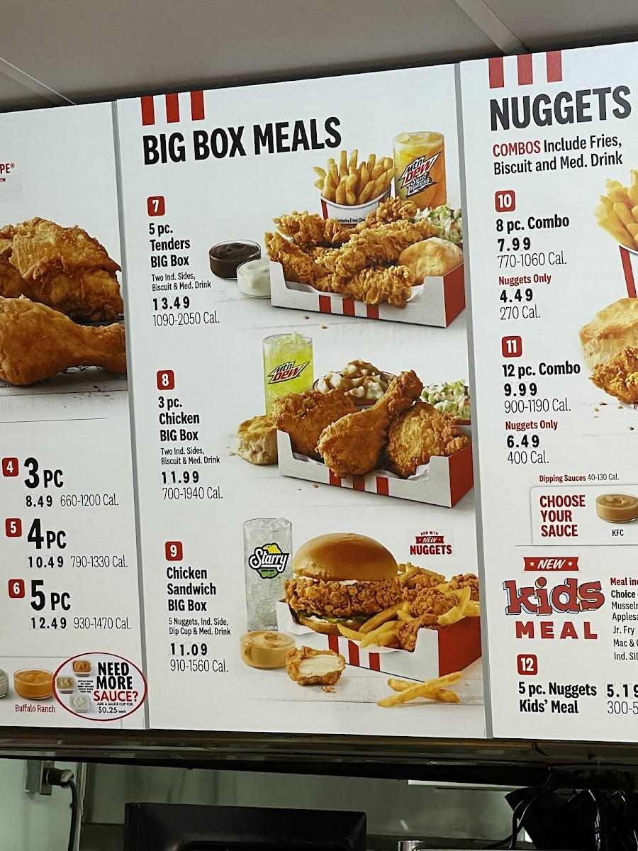 KFC Photo Menu 10