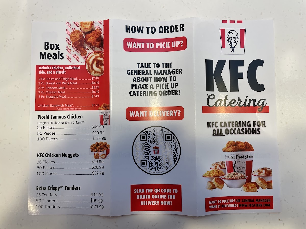 KFC Photo Menu 2