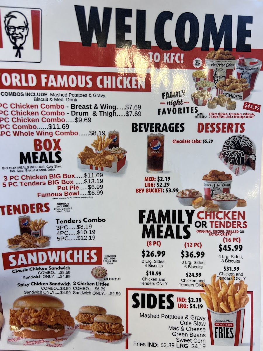 KFC Photo Menu 3